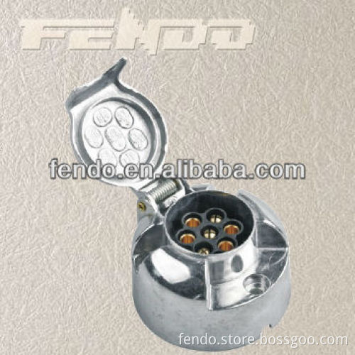 7Pin Aluminum Trailer Truck Socket